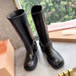 Leather Biker Boots