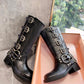 Leather Biker Boots