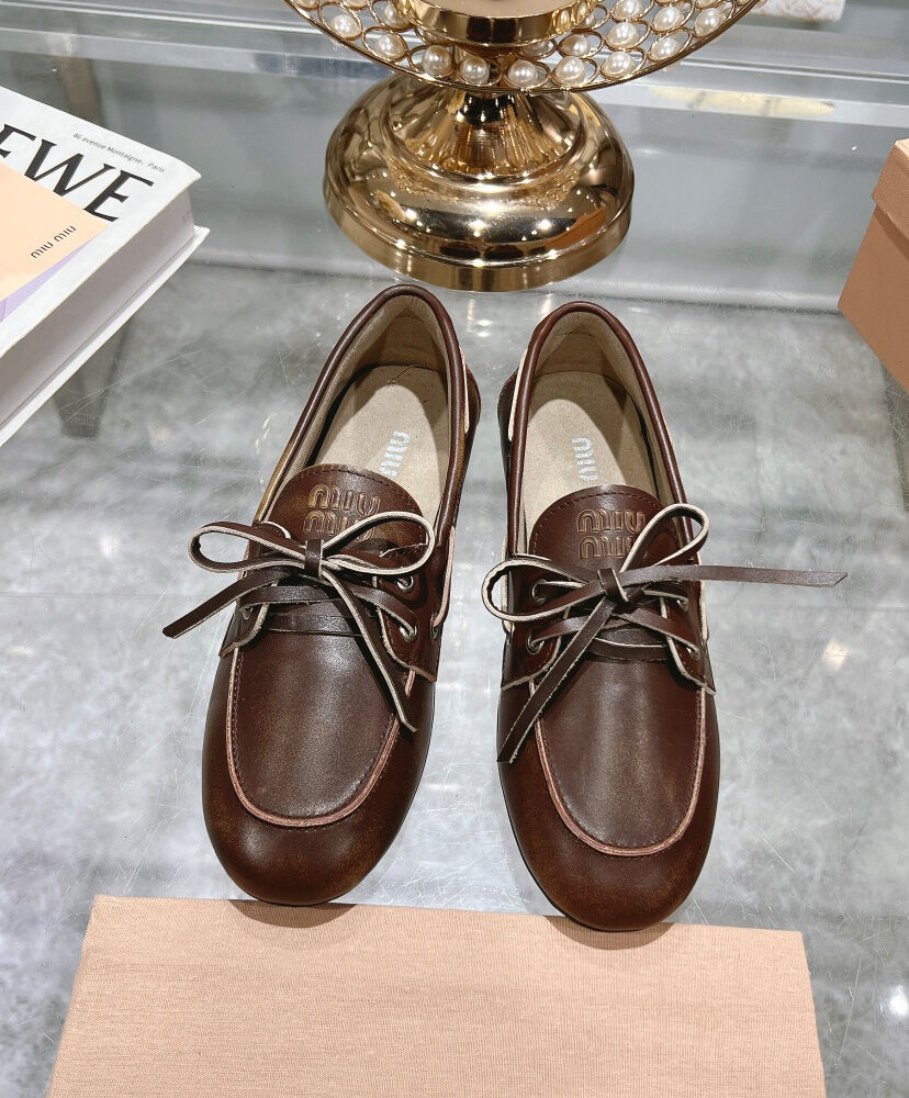 Unlined Bleached Leather Loafers