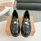 Brushed Leather Loafers