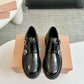 Brushed Leather Monk Strap Flatform Brogues