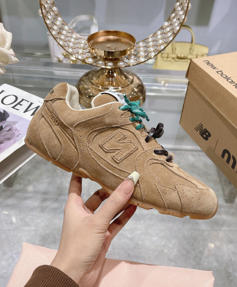 New Balance X Miu Miu 530 SL Suede Sneakers