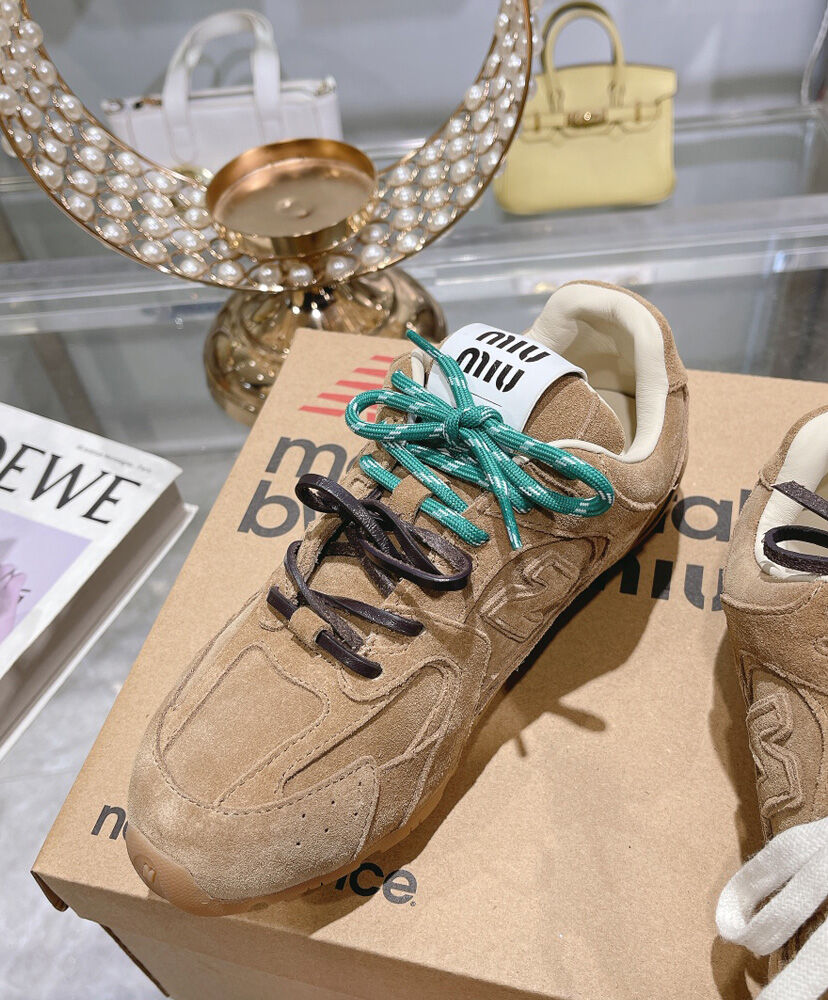 New Balance X Miu Miu 530 SL Suede Sneakers