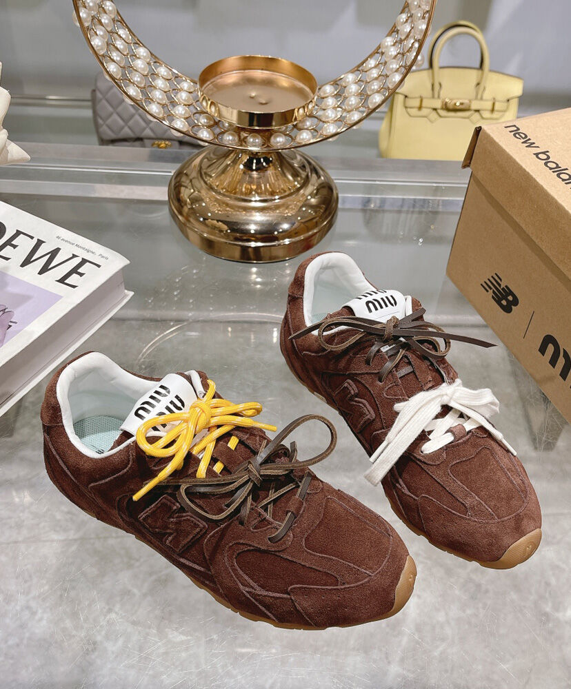 New Balance X Miu Miu 530 SL Suede Sneakers