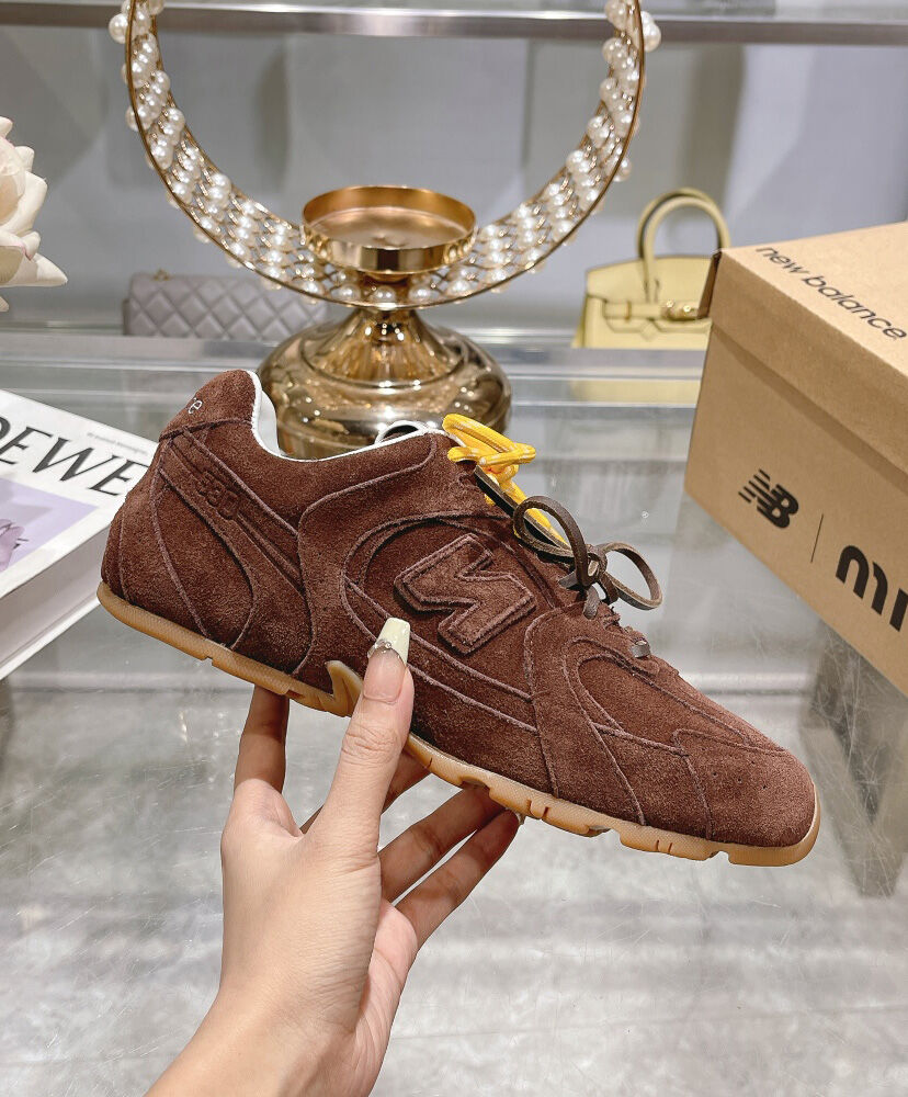 New Balance X Miu Miu 530 SL Suede Sneakers