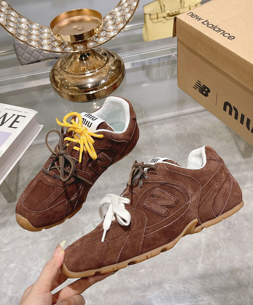 New Balance X Miu Miu 530 SL Suede Sneakers