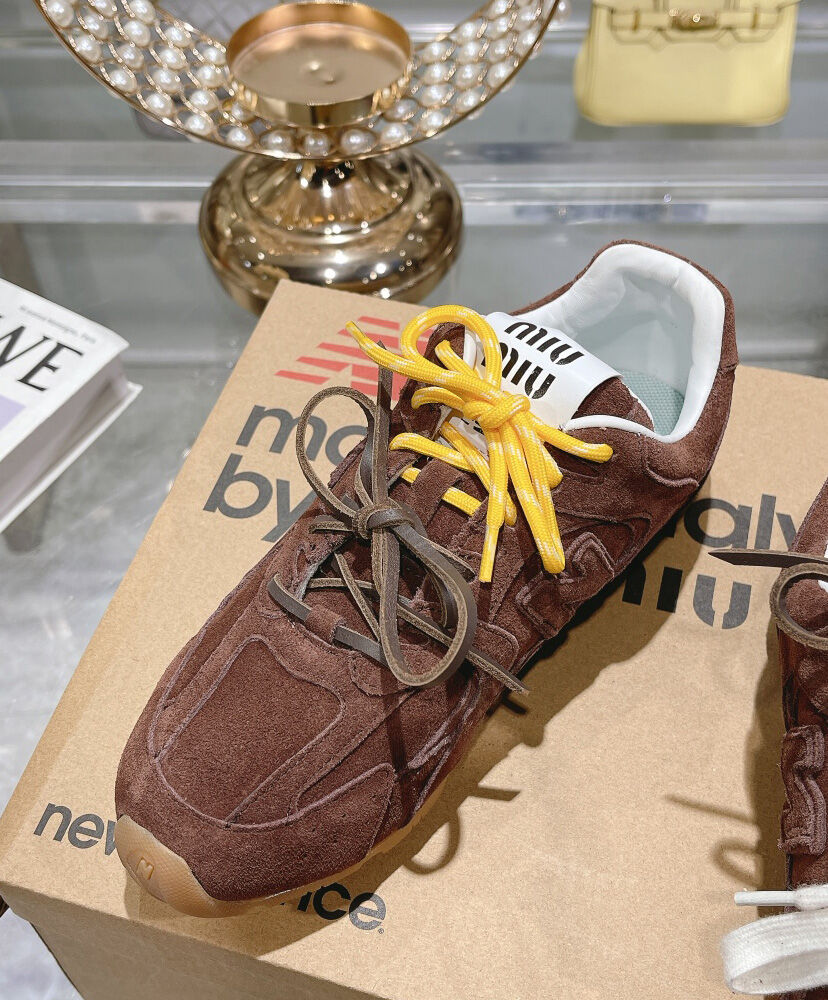 New Balance X Miu Miu 530 SL Suede Sneakers