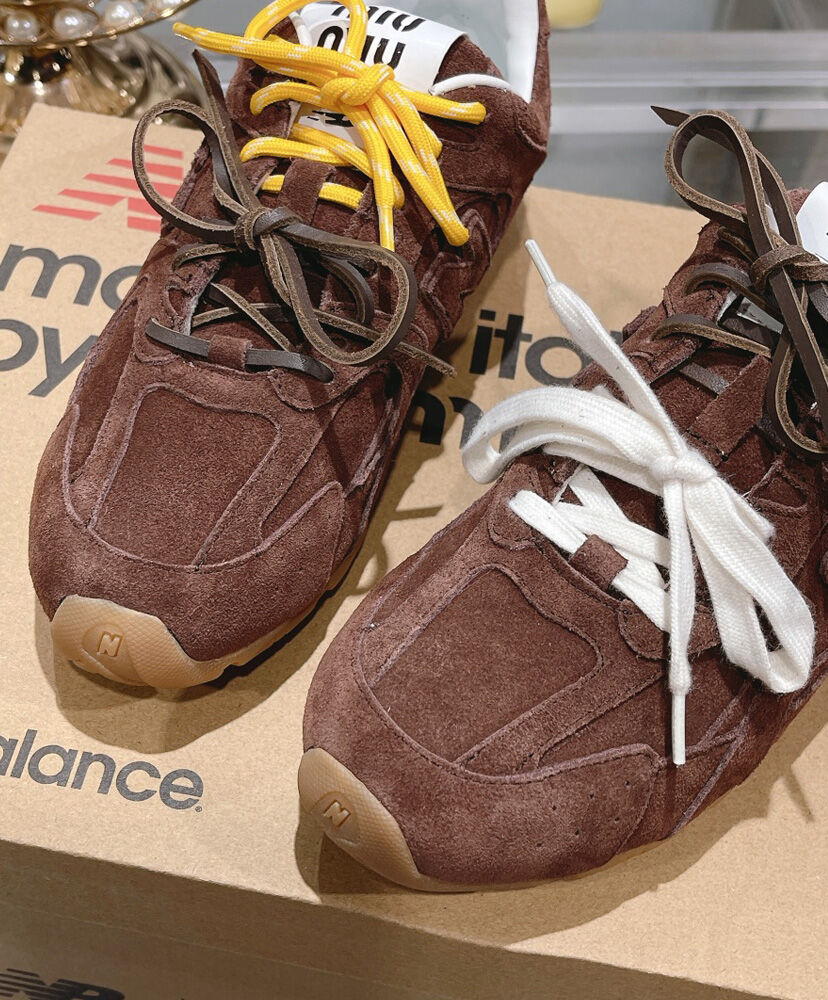 New Balance X Miu Miu 530 SL Suede Sneakers