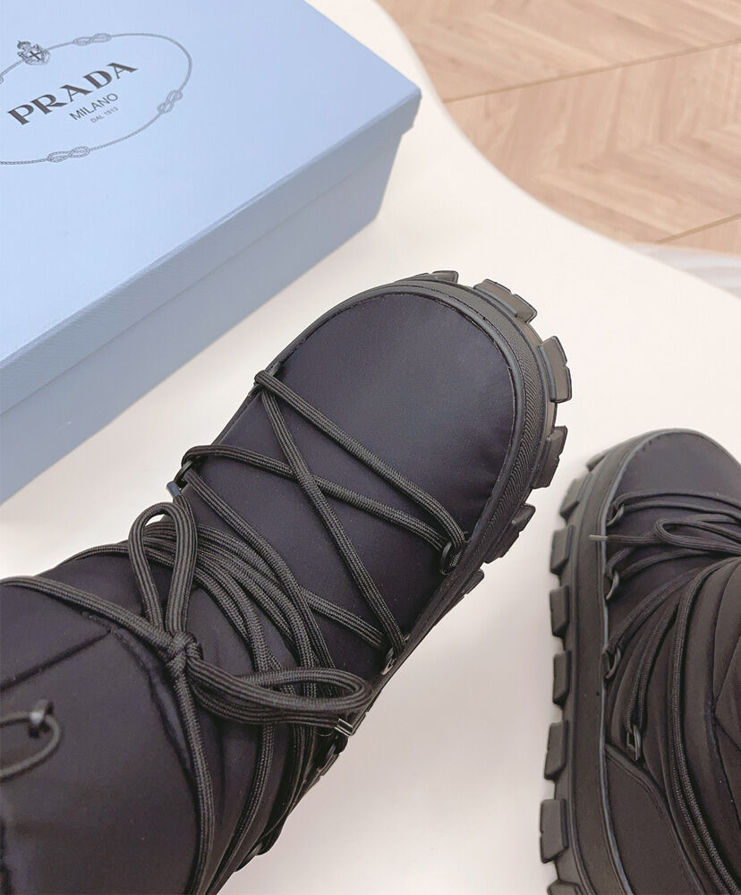 Nylon Gabardine Apres-ski Boots