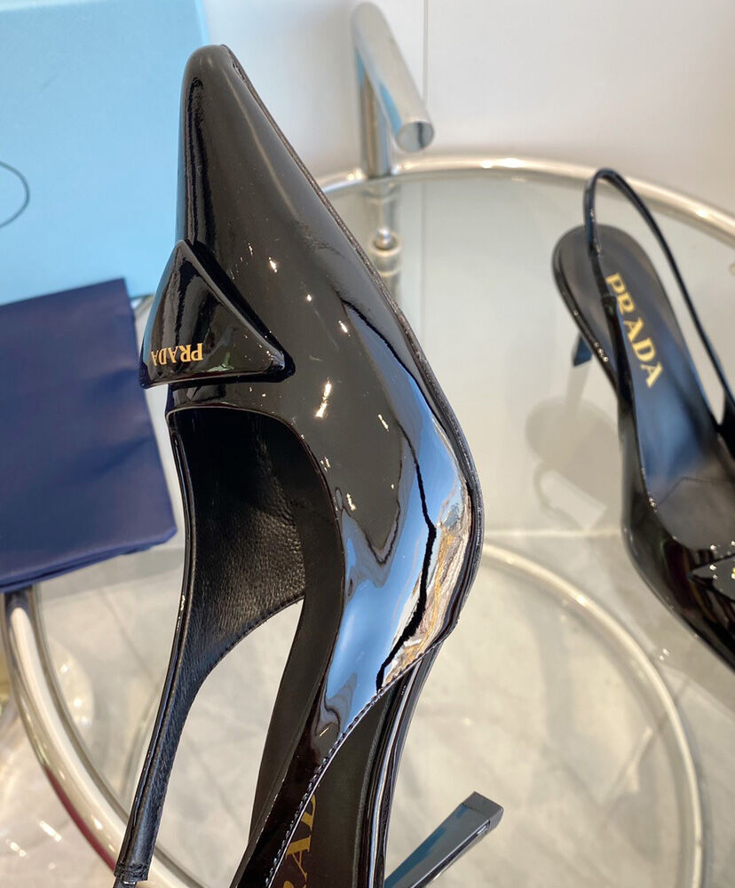 Patent Leather Slingback Pumps