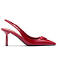 Patent Leather Slingback Pumps