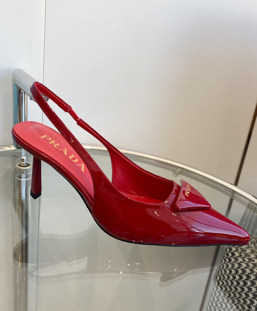 Patent Leather Slingback Pumps