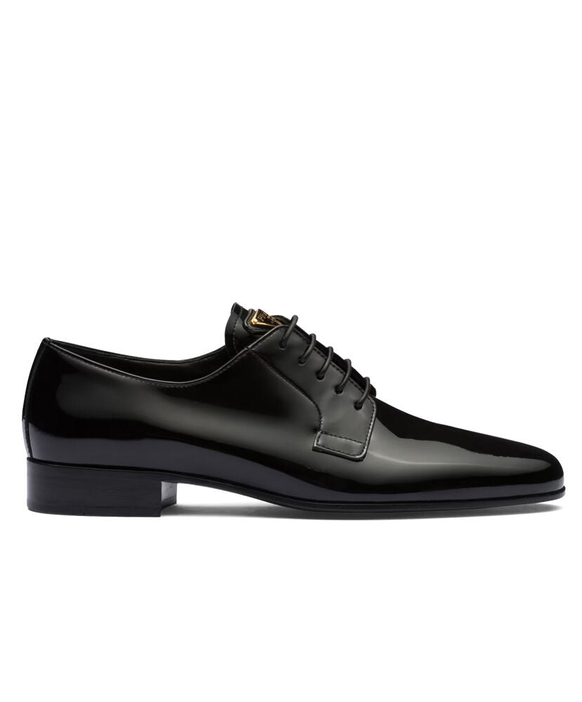 Patent Leather Lace-up Shoes