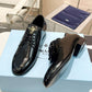 Patent Leather Lace-up Shoes