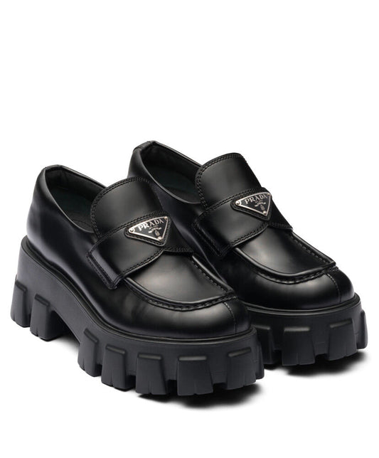 Monolith Brushed Leather Loafers