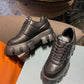 Soft Padded Nappa Leather Lace-up Shoes