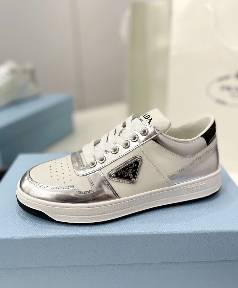 Downtown Logo Leather Sneakers