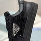 Downtown Leather Sneakers With Crystals