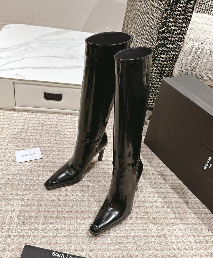 Nina Leather Knee-High Boots