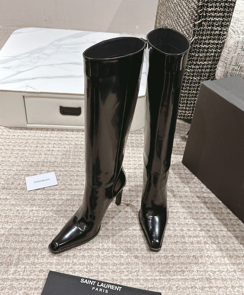 Nina Leather Knee-High Boots