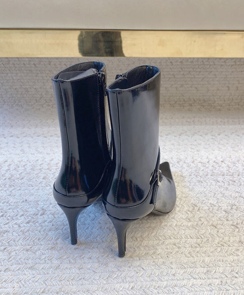 Vendome Booties In Glazed Leather