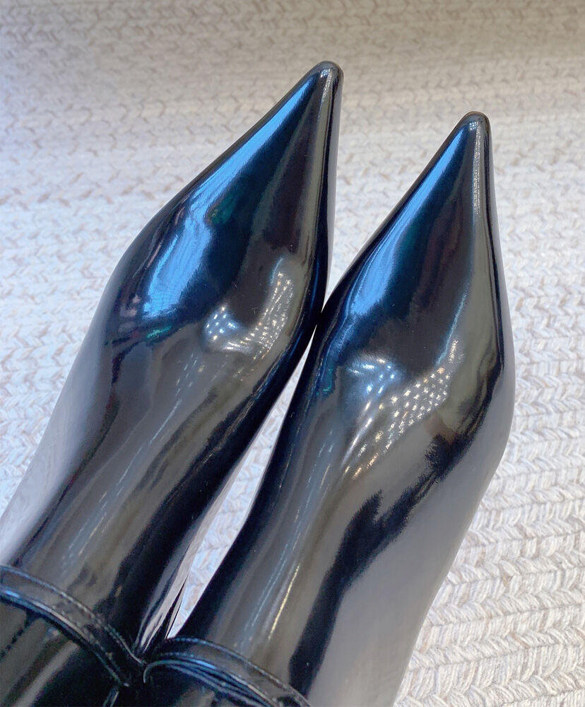 Vendome Booties In Glazed Leather