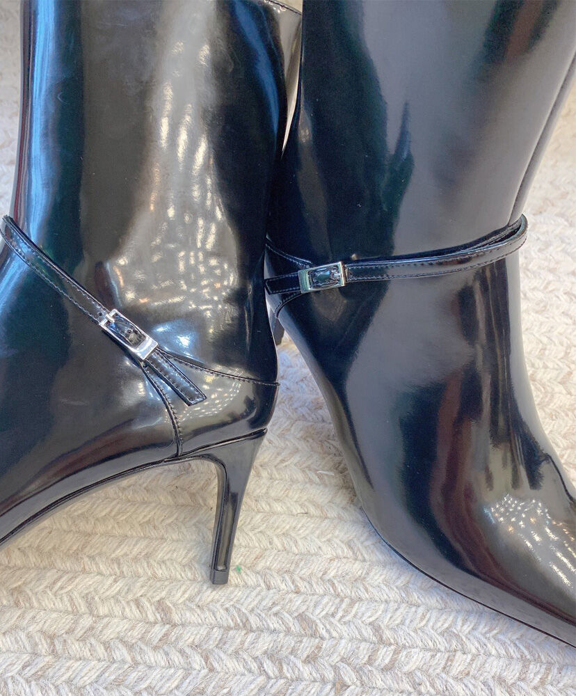 Vendome Booties In Glazed Leather