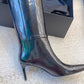 Lee Glazed Leather Knee-High Boots