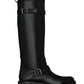 River Leather Biker Boots