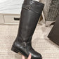 River Leather Biker Boots