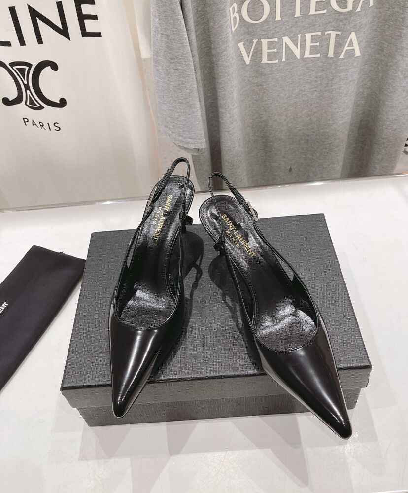 Vendome Patent-Leather Slingback Pumps