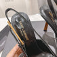 Lee Embellished Patent-Leather Slingback Pumps