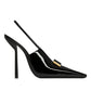 Madame Patent-Leather Slingback Pumps