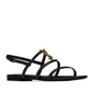 Cassandra Sandals In Smooth Leather
