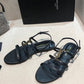 Cassandra Sandals In Smooth Leather