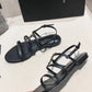 Cassandra Sandals In Smooth Leather