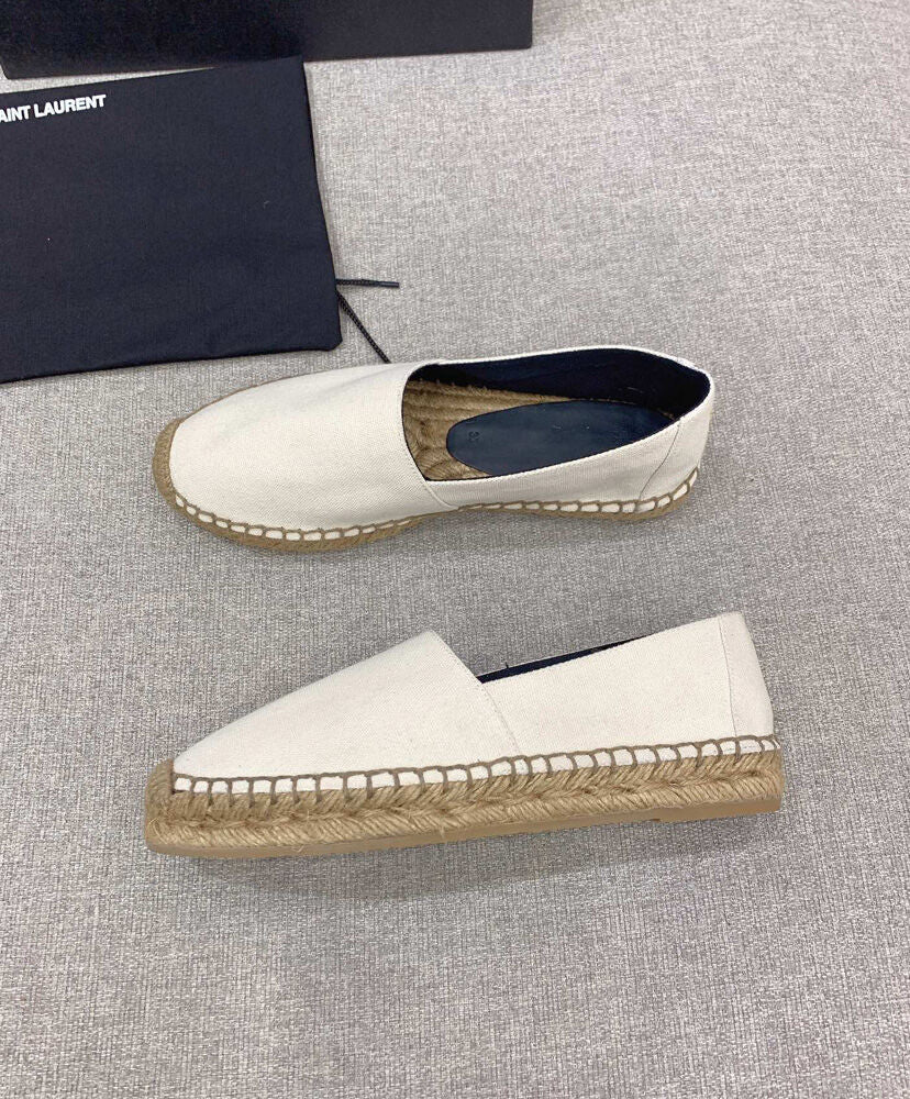 Cassandre Embroidered Espadrilles In Canvas