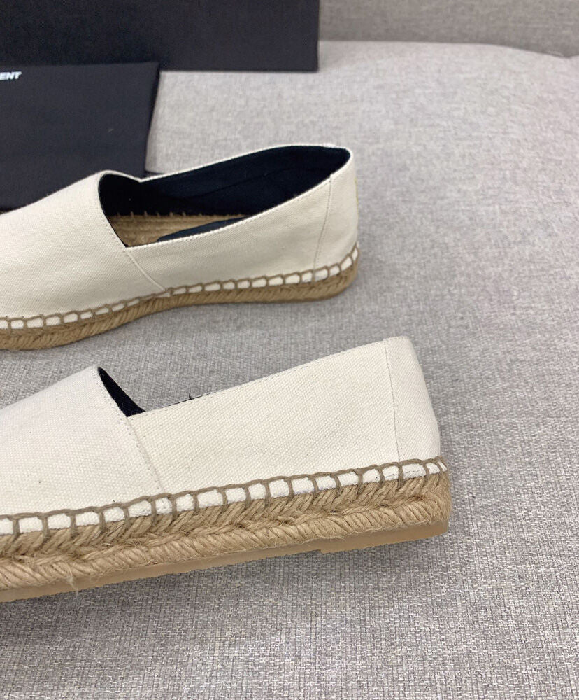 Cassandre Embroidered Espadrilles In Canvas