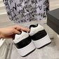 SL61 Logo-Print Leather Sneakers