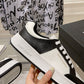 SL61 Logo-Print Leather Sneakers