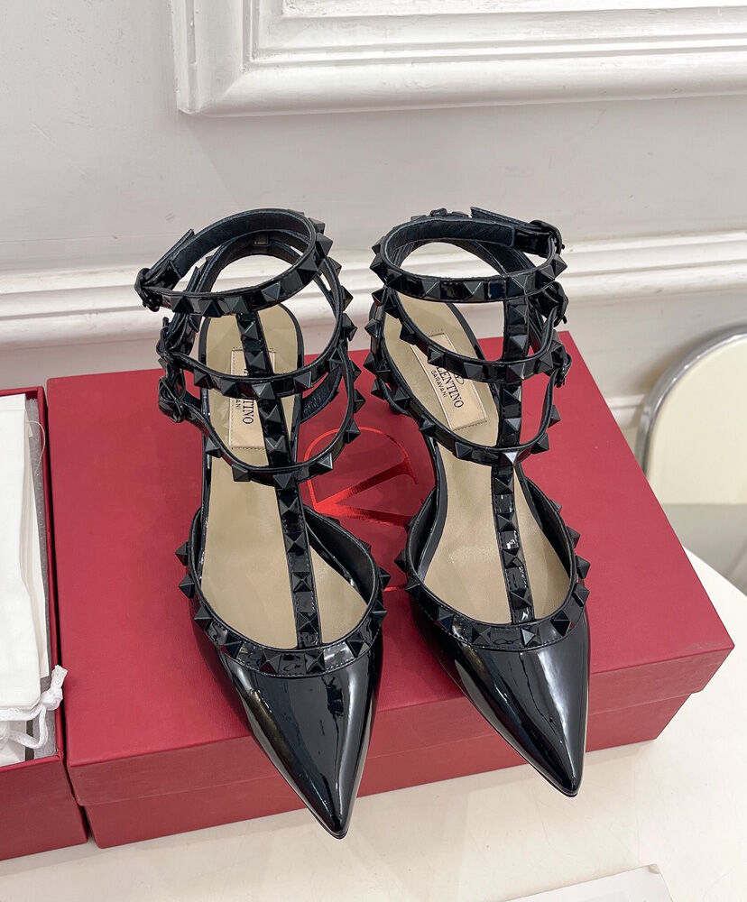 Patent Rockstud Pumps With Matching Straps And Studs 65 MM