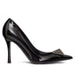 One Stud Patent Leather Pumps 100MM