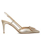 Vlogo Glow Laminated Nappa Slingback Pump 80 MM