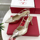 Vlogo Glow Laminated Nappa Slingback Pump 80 MM