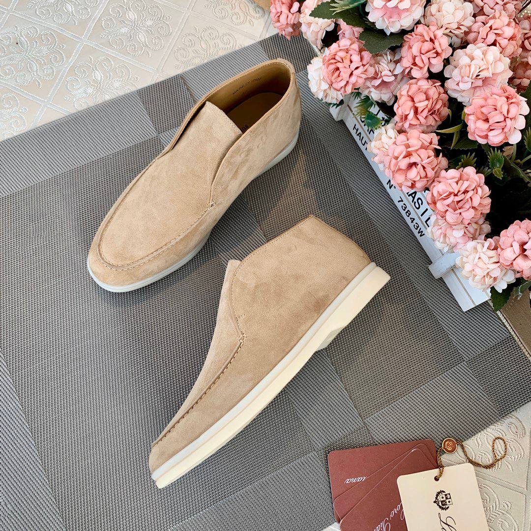 Open Walk Suede Ankle Boots