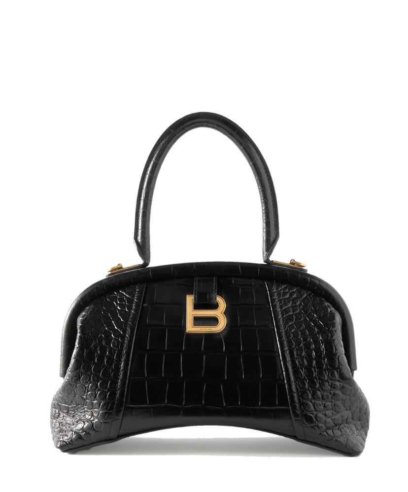 Editor Small Croc-effect Leather Tote