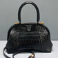 Editor Small Croc-effect Leather Tote