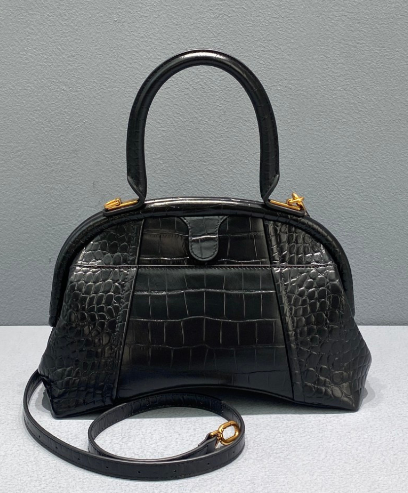 Editor Small Croc-effect Leather Tote