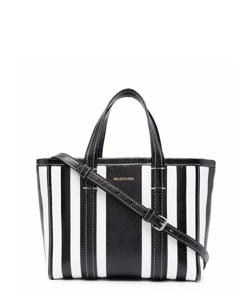 Small Barbes East-West Striped Shopper Tote - MarKat store