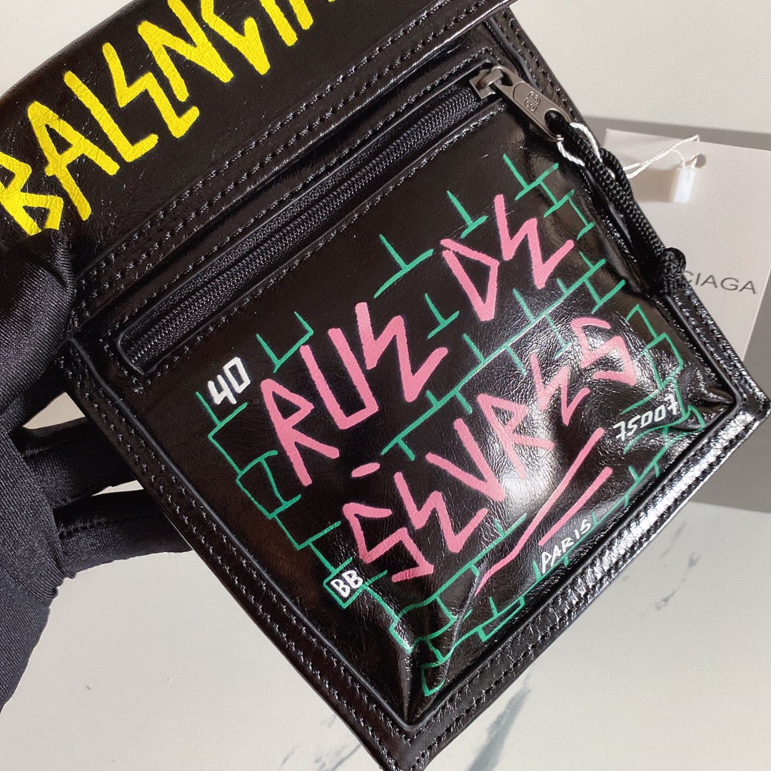 Balenciaga Graffiti Explorer Pouch - MarKat store